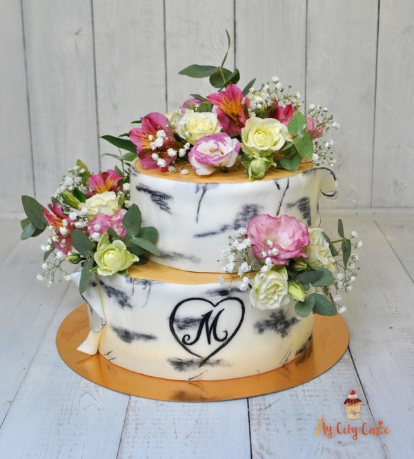 Свадебный торт в ЭКО стиле торты на заказ Mycitycake