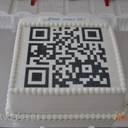 Торт QR код на заказ в Красноярске