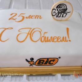 Корпоративный торт на юбилей на заказ в Красноярске