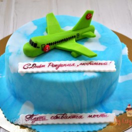 Торт с самолетом на заказ в Красноярске