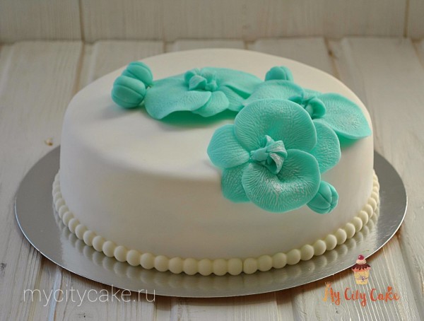 Торт с орхидеей торты на заказ Mycitycake