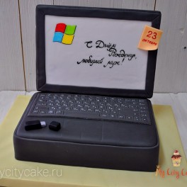 Торт ноутбук на заказ в Красноярске