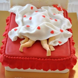 Торт на годовщуну свадьбы2 на заказ в Красноярске