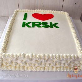 Торт с логотипом на заказ в Красноярске