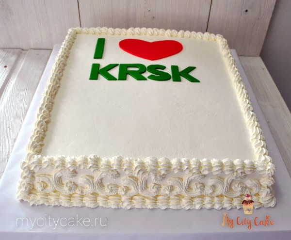 Торт с логотипом торты на заказ Mycitycake