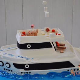Торт яхта на заказ в Красноярске