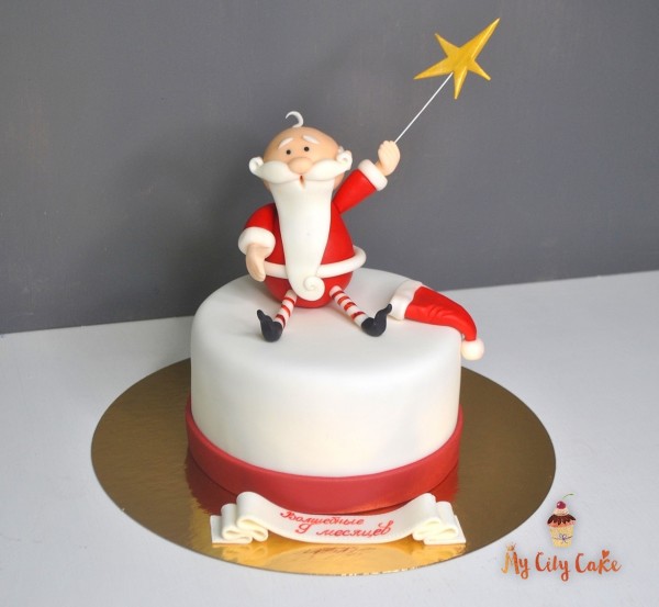 Торт Дед Мороз 2 торты на заказ Mycitycake
