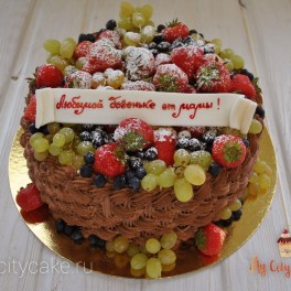 Торт ягодная корзинка на заказ в Красноярске