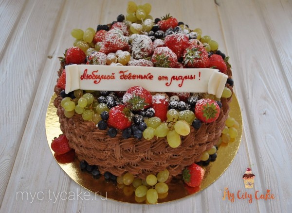 Торт ягодная корзинка торты на заказ Mycitycake