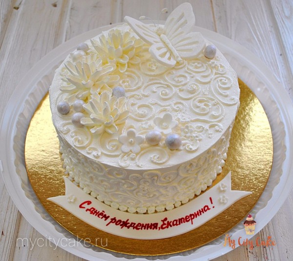 Торт с бабочкой торты на заказ Mycitycake