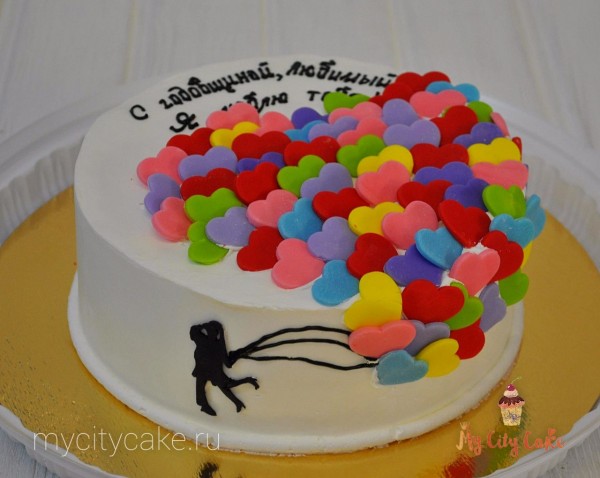 Торт для влюбленных торты на заказ Mycitycake