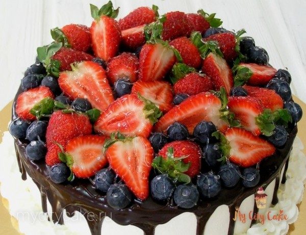 Торт ягодный торты на заказ Mycitycake