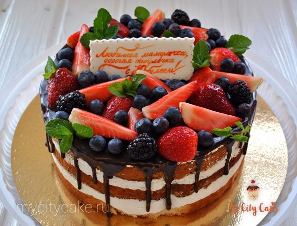 Открытый торт для мамы торты на заказ Mycitycake