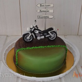 Торт с мотоциклом на заказ в Красноярске